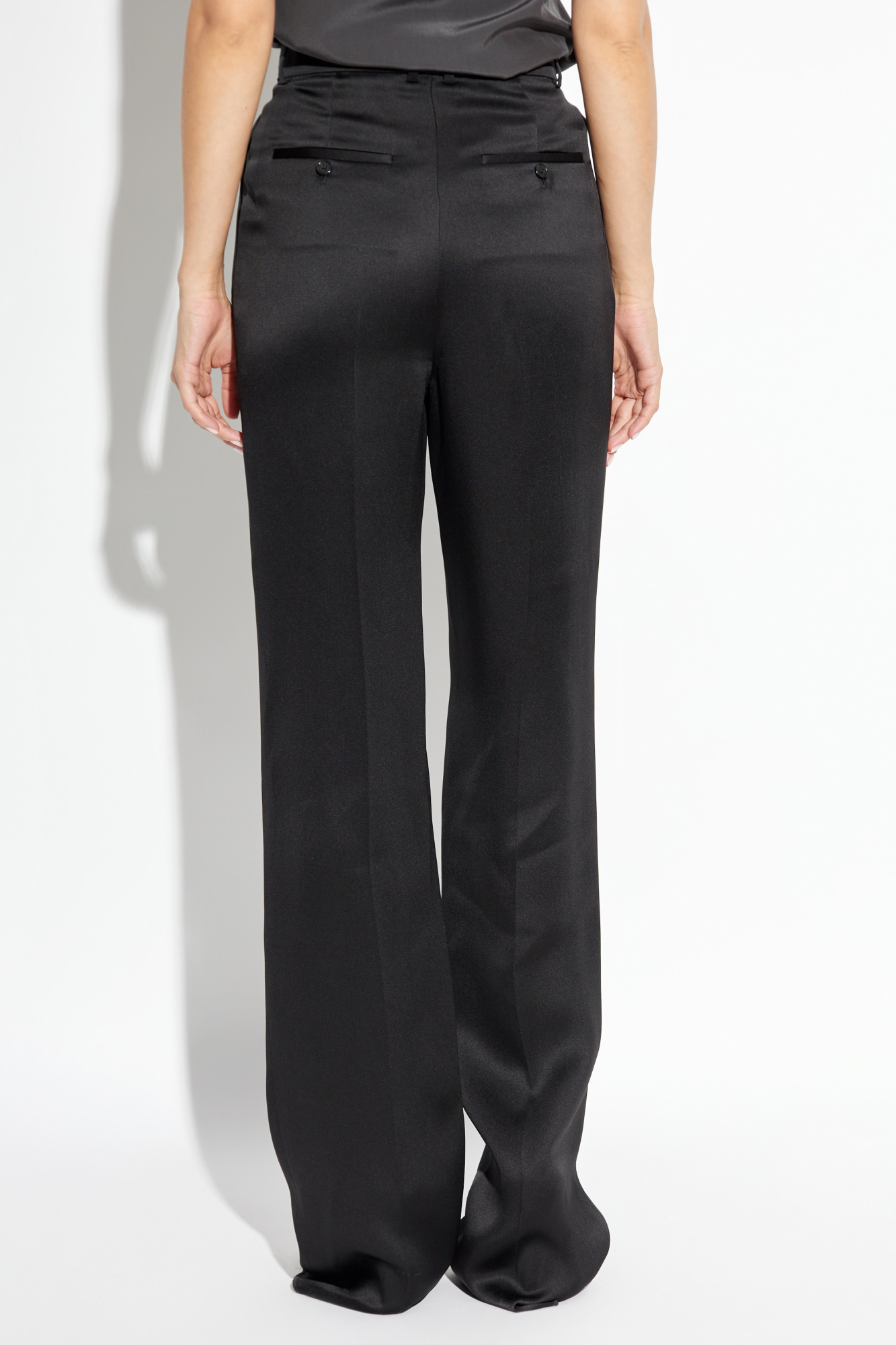 パンツ Saint Laurent FW24 Satin pants (803599Y013G 1000) Saint Laurent Satin Trousers | italist